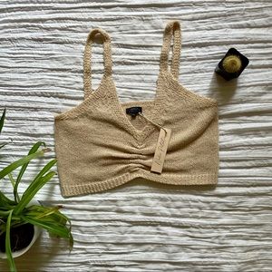 Nudie Patootie Bali Island Tan Knit Tank M/L